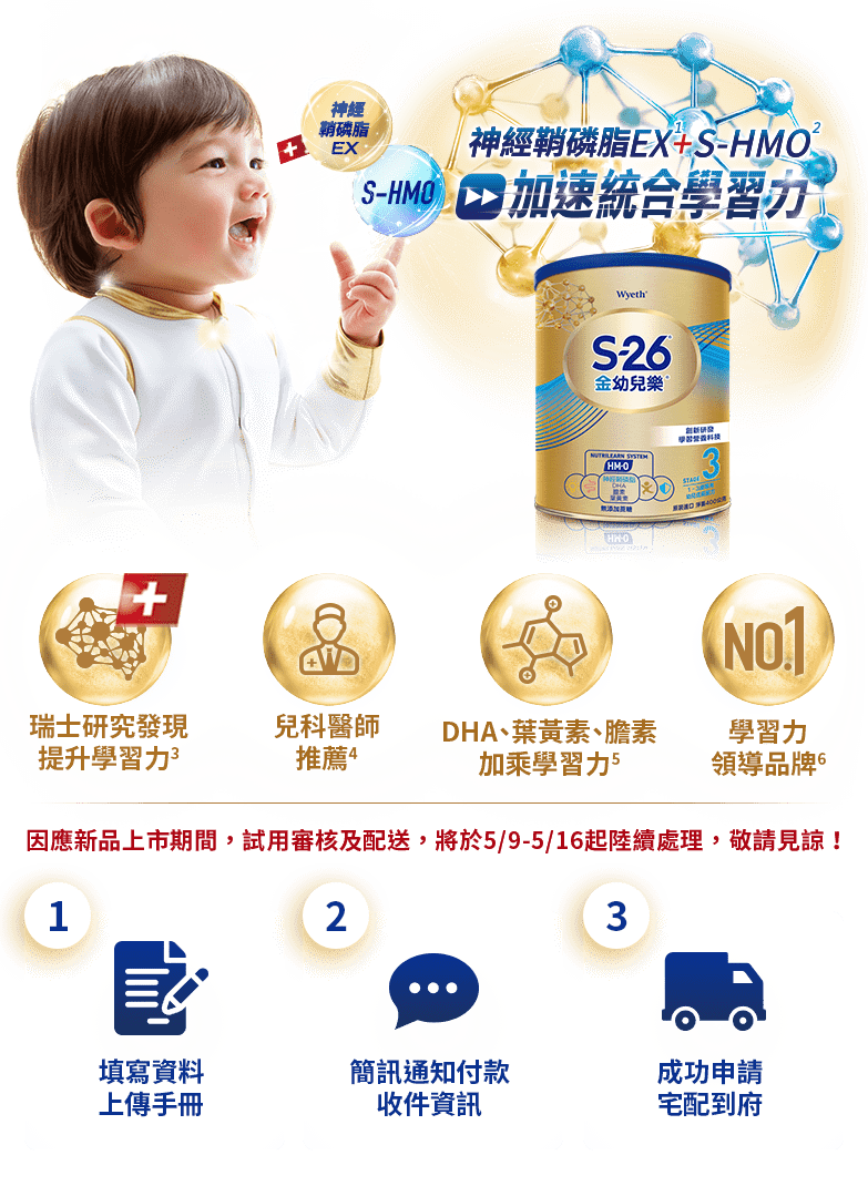 神經鞘磷脂EX幫助寶寶學習